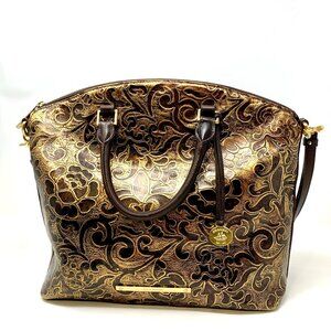 Brahmin Purse / Gold and Brown